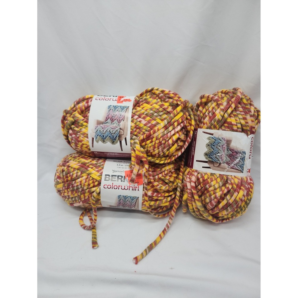 Bernat Colorwhirl Super Bulky Harveest Knitting & Crochet Yarn